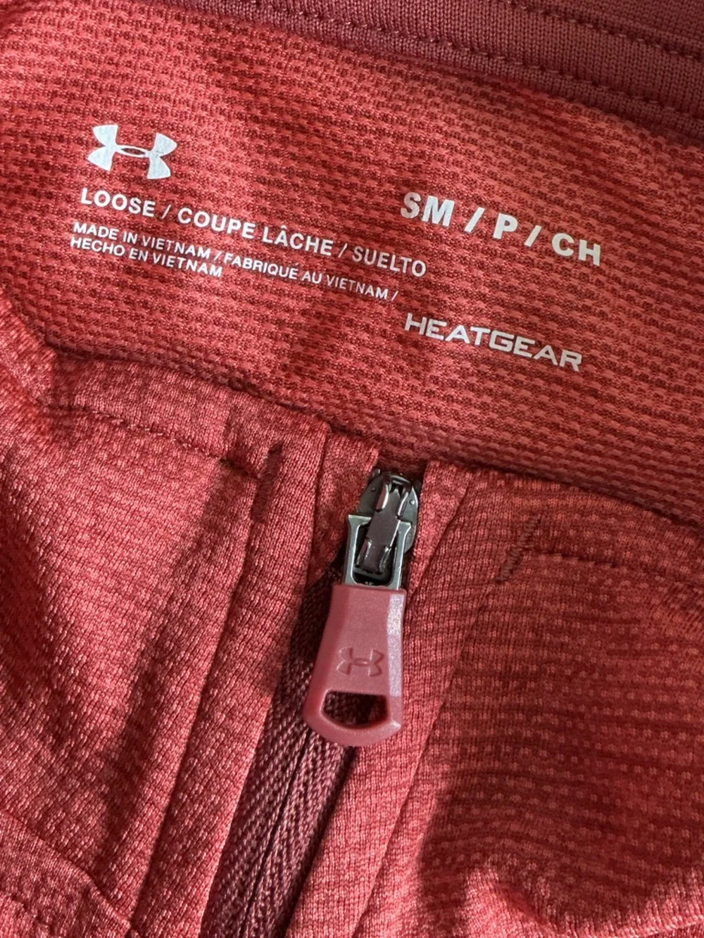 Under Armour Red Quarter-Zip Performance Pullover